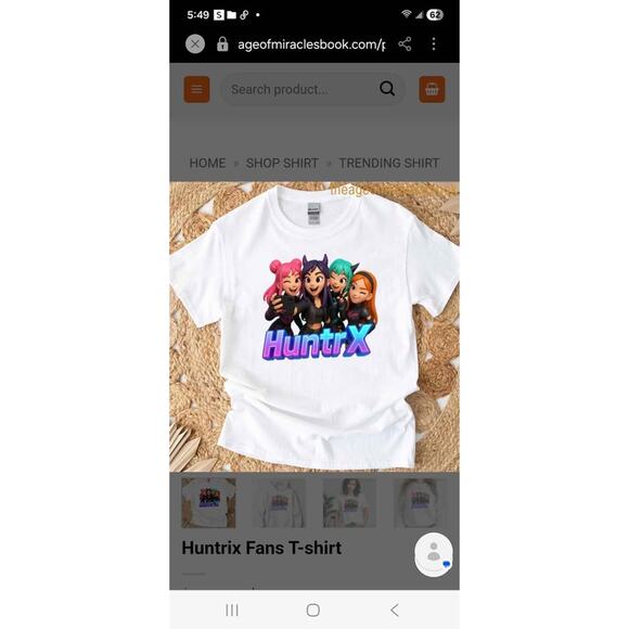 HuntrX K-Pop Demon Hunters Girls Graphic Tee Youth Small Size 120 NWOT White - Picture 6 of 6